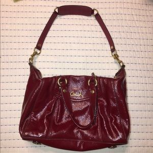AUTHENTIC WINE COLOR COACH PURSE